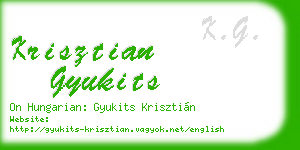 krisztian gyukits business card